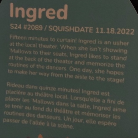 NWT 24” XXL JUMBO Ingred the Purple Cow Squishmallow S24 2089 - Picture 6 of 6